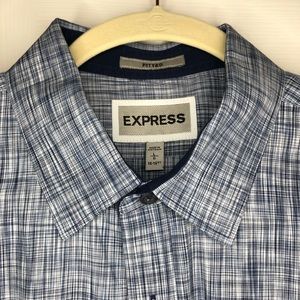 Express fitted cotton men’s long sleeve shirt
